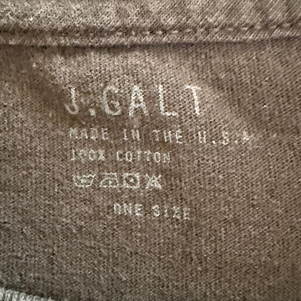 John Galt T-Shirt Womens size XL Black Angel Wings Back Old English Graphic Tee - Picture 3 of 6